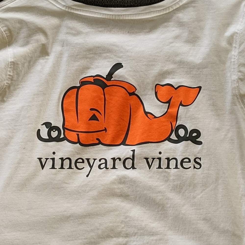 Vineyard Vines Pumpkin Whale Halloween Shirt